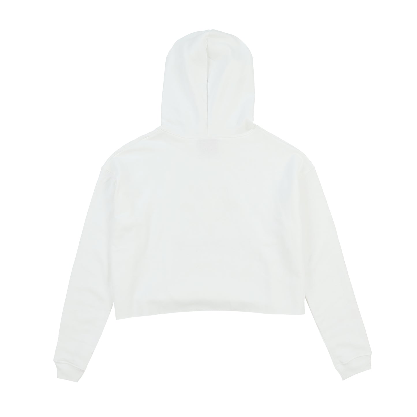 Glo Kitty Crop Hoodie (White)