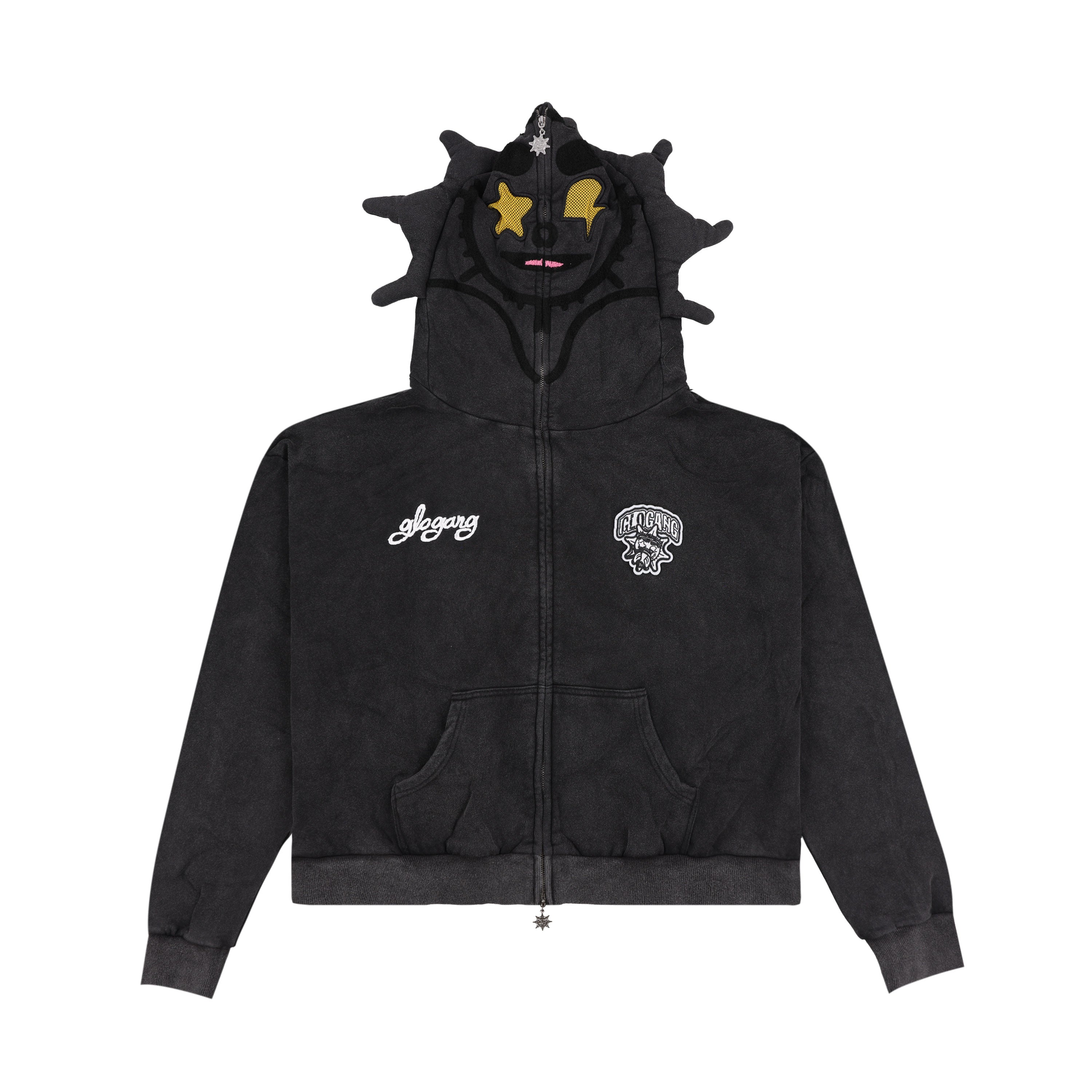 Glogang glogang フルジップアップパーカー　黒　M 確実正規品 Glo Gang Full Zip Hoodie (Black)