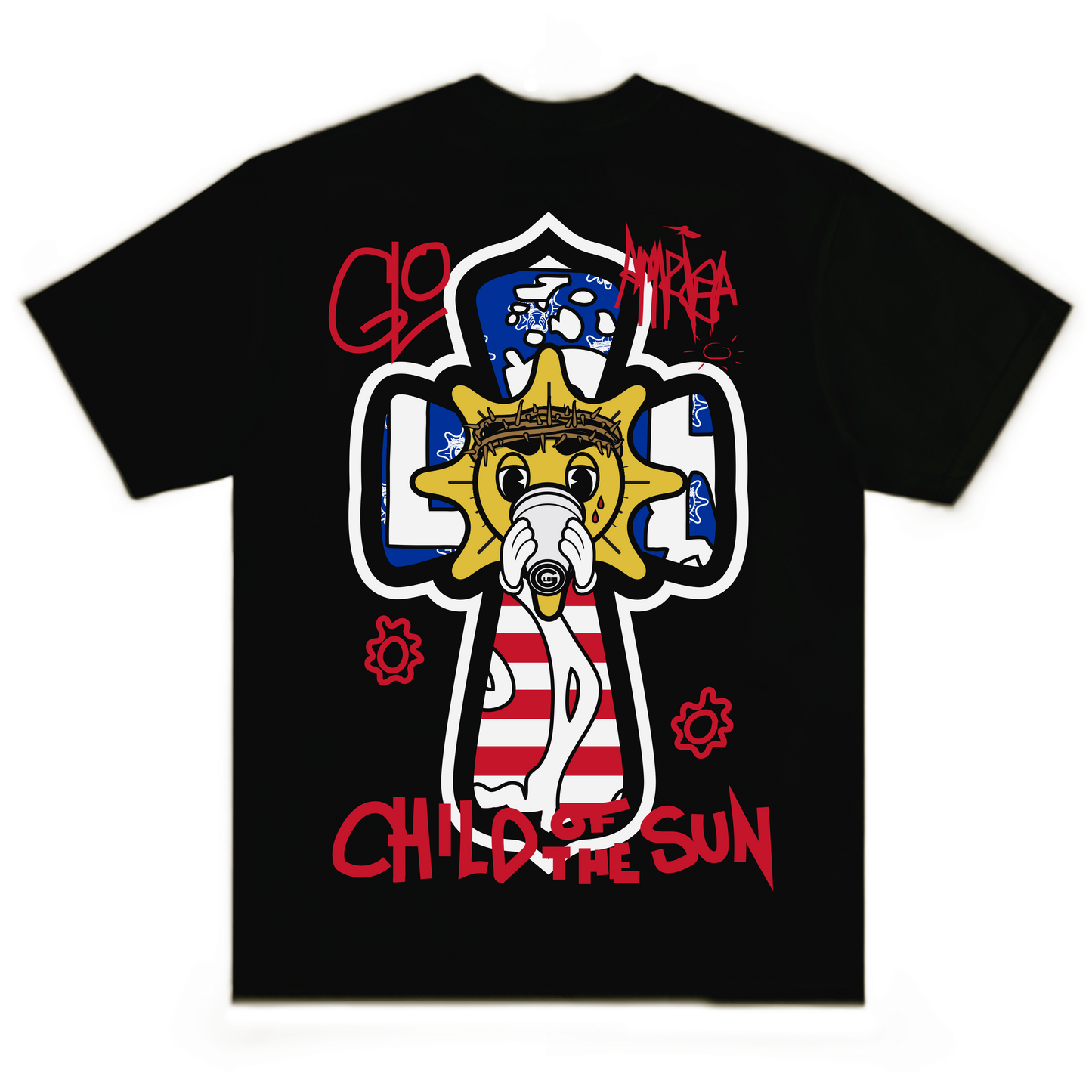 Glo Bless America Tee (Black)