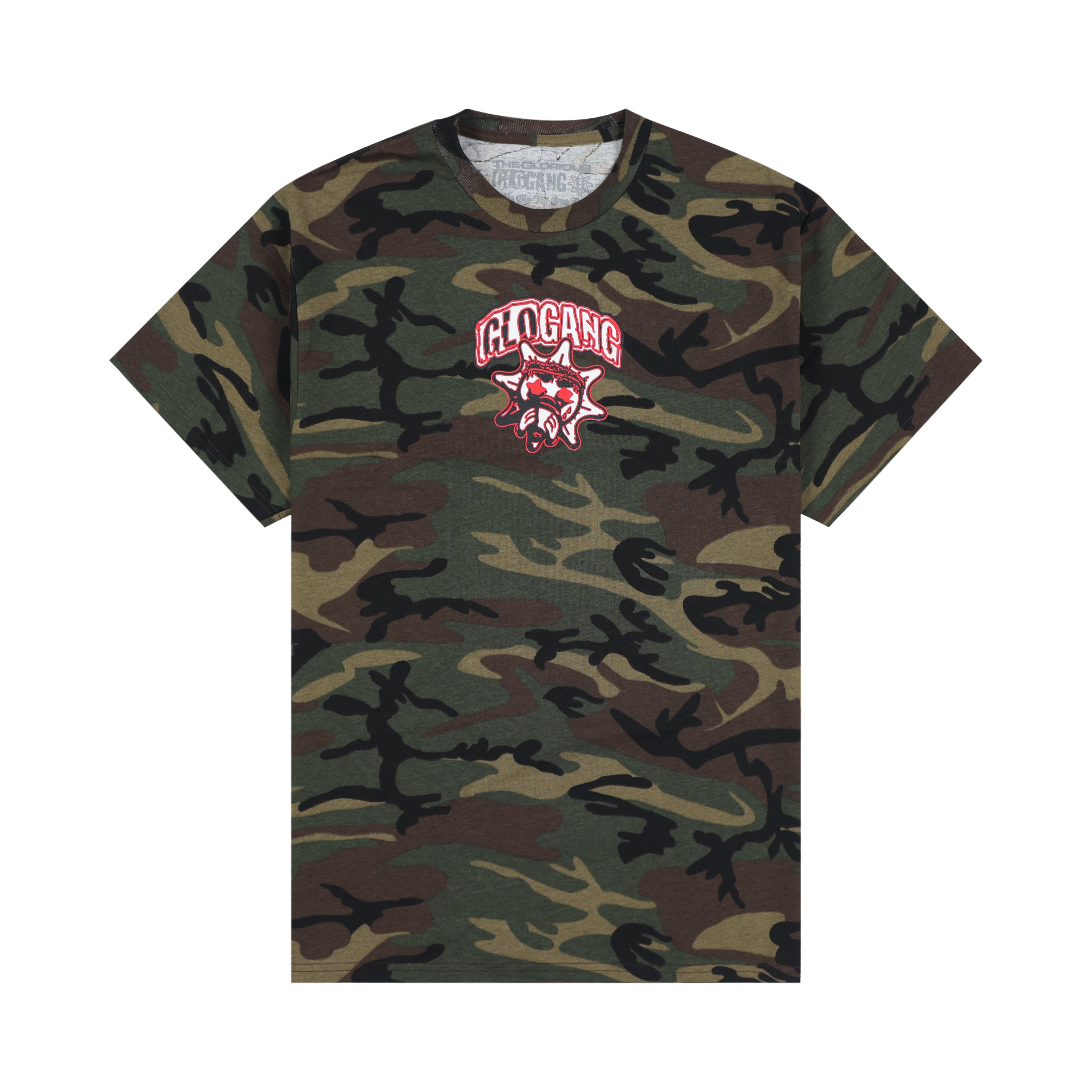 確実正規品 glogang glo gangカモフラージュ S Glo Logo 2025 Infrared Tee (Camo)