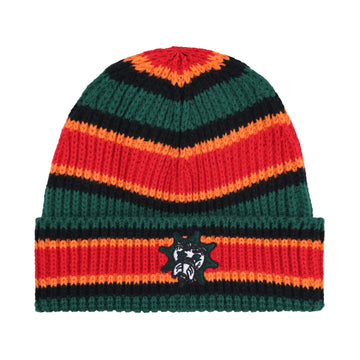 Glo Stripe Beanie (Green)