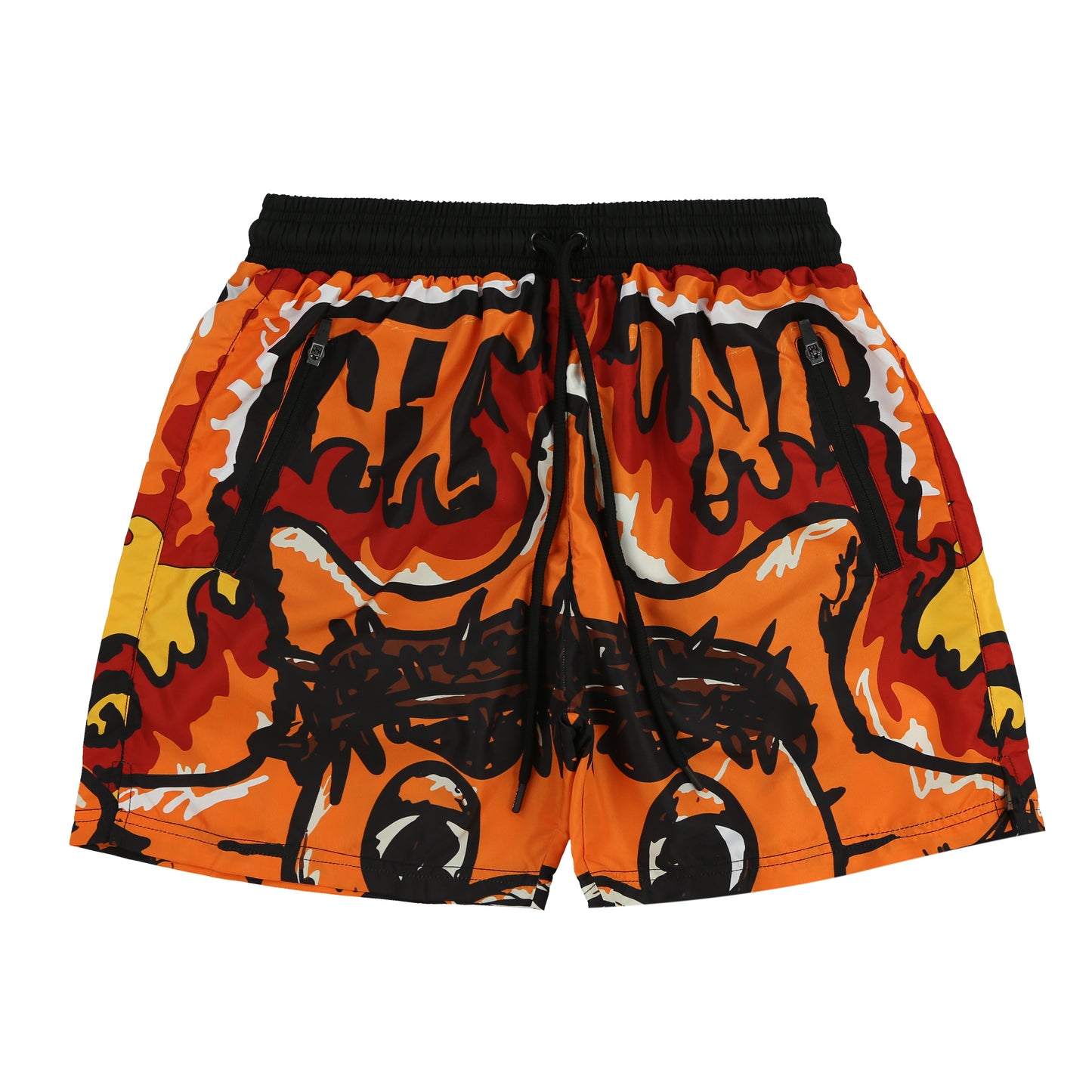 Almighty Sun Flames Trunks (Black)