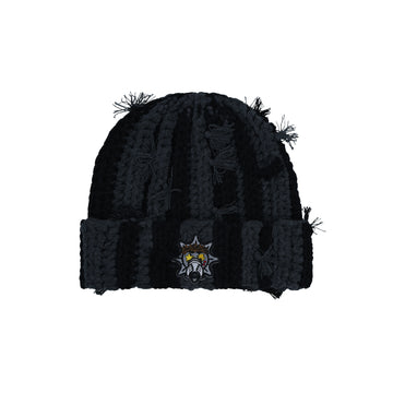 Hand Tied Beanie (Black)