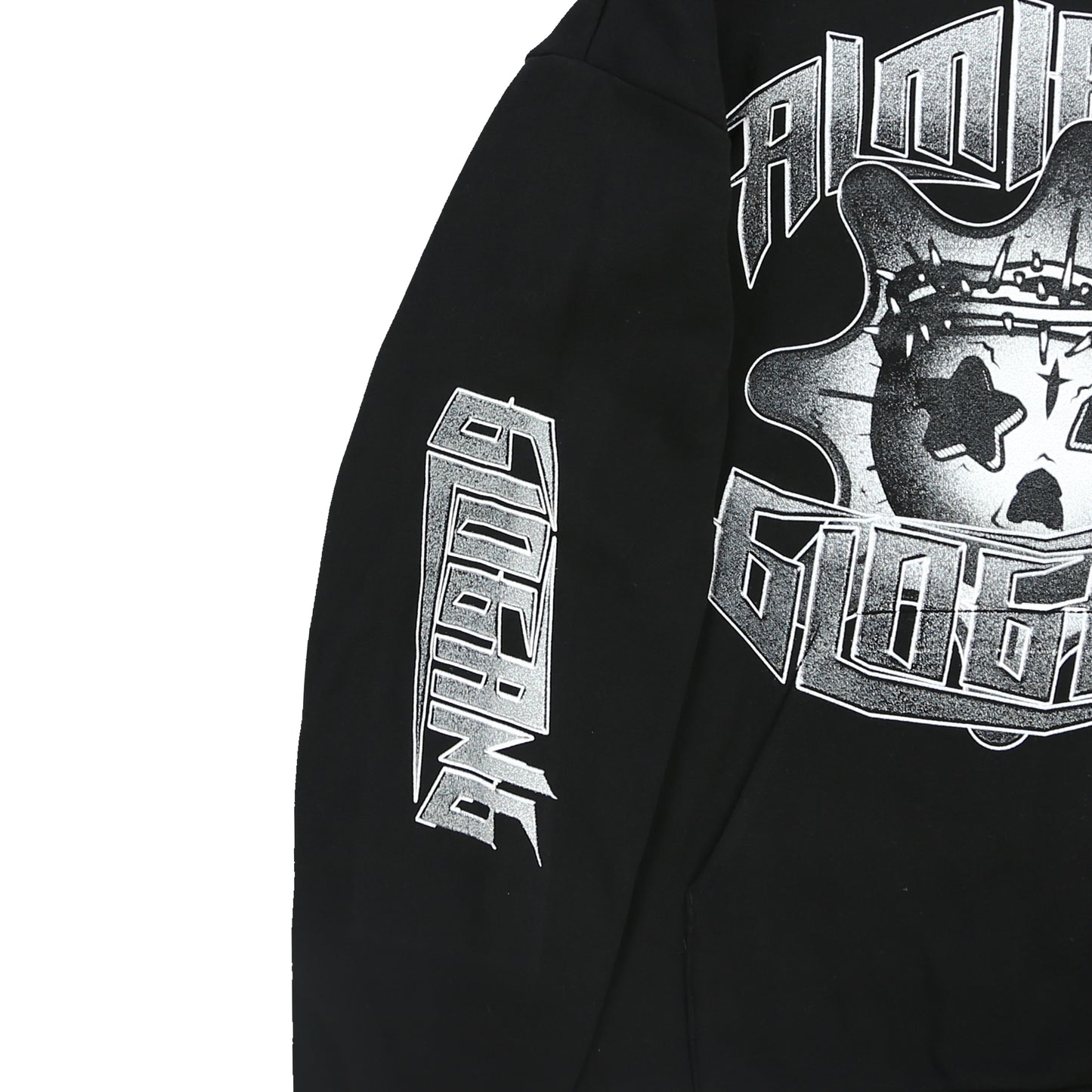 Almighty Glo Skull Hoodie (Black)