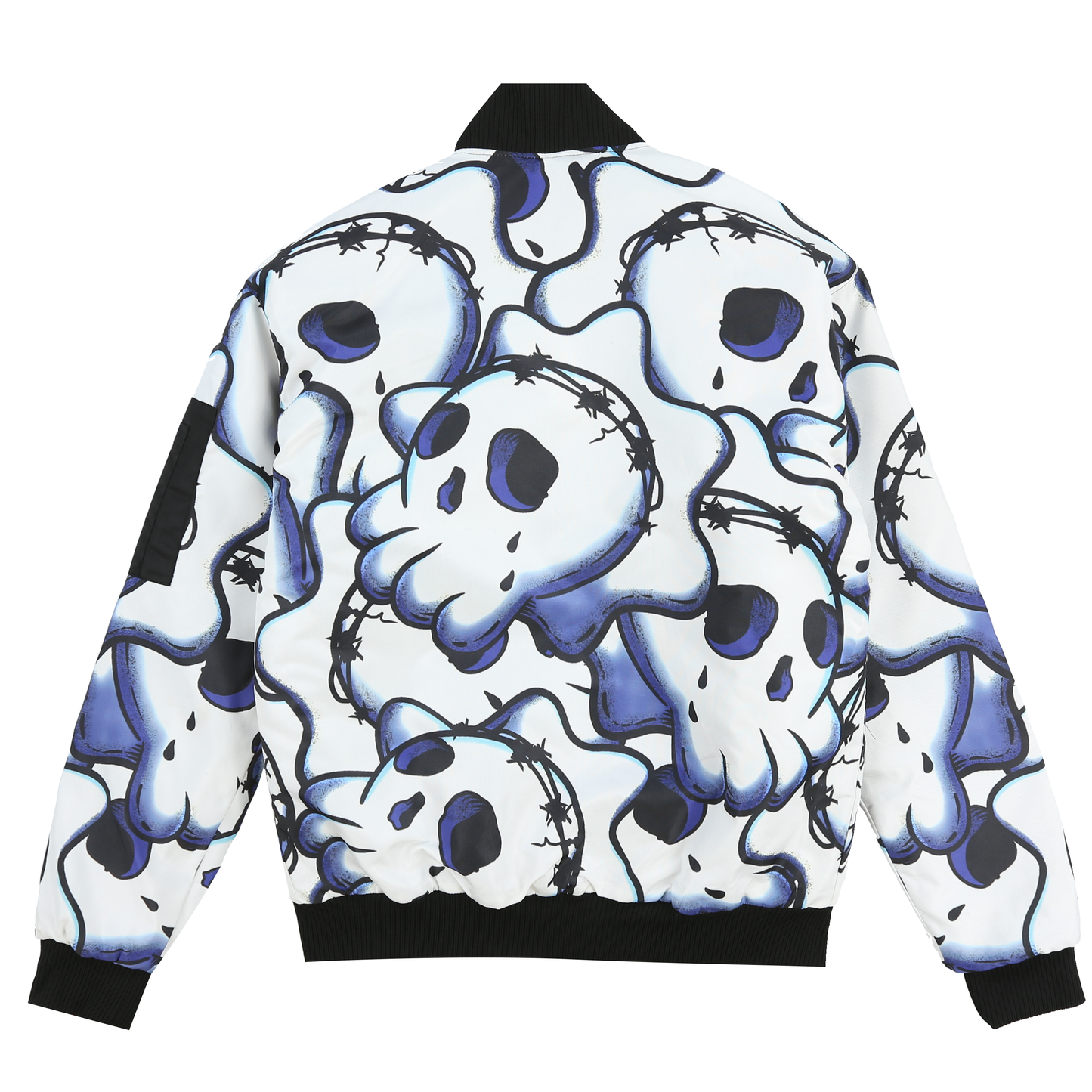 Glo Skull Bomber Jacket (Blue)