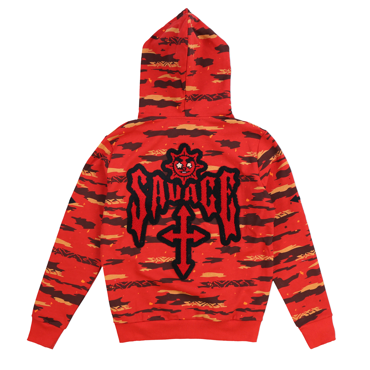 Glo Savage Hoodie (Red Camo)