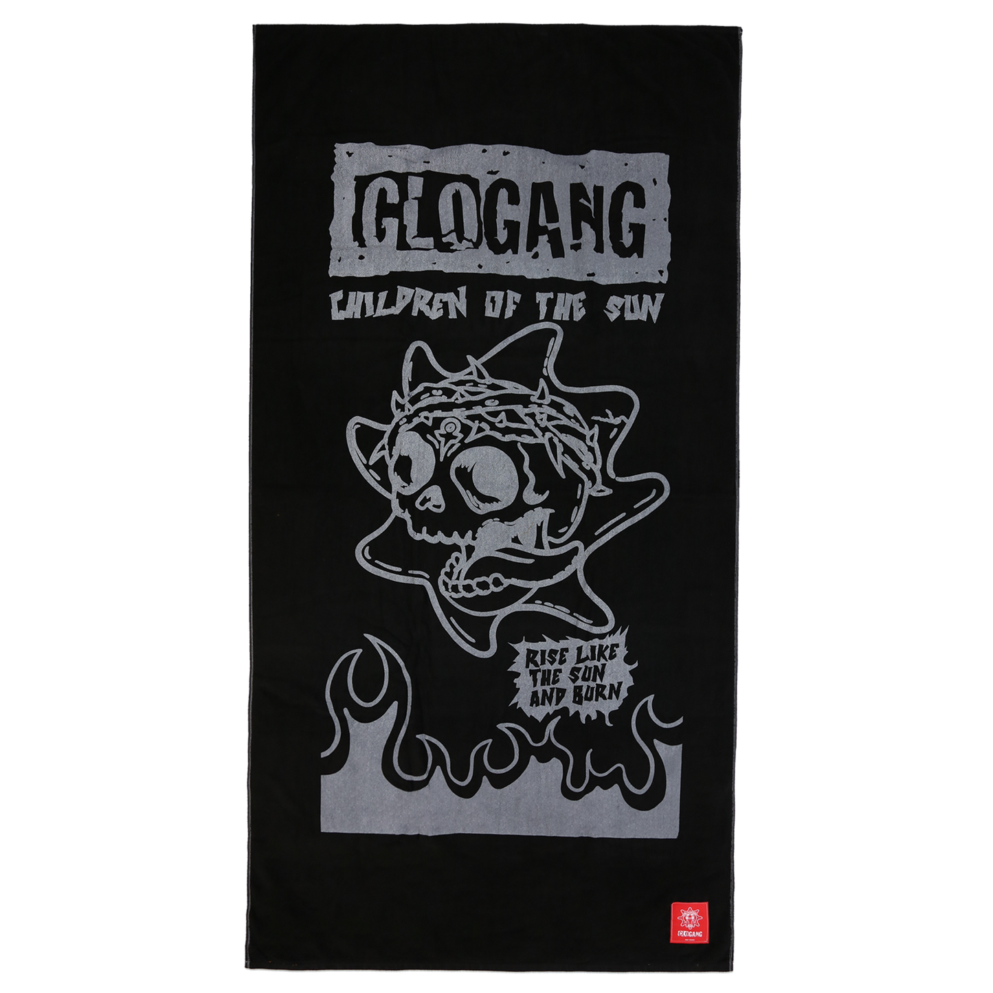 Children of the Sun Beach Towel (Black)