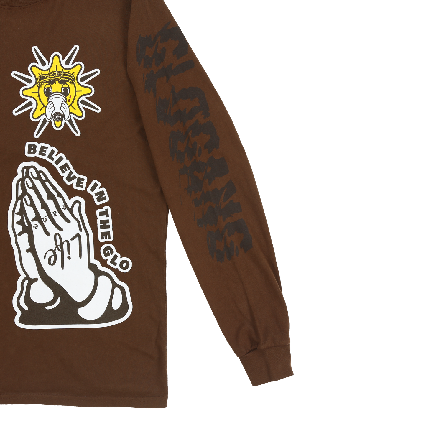Believe in the Glo Long Sleeve Tee (Brown)