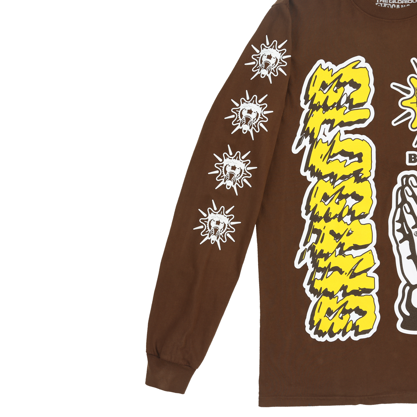 Believe in the Glo Long Sleeve Tee (Brown)