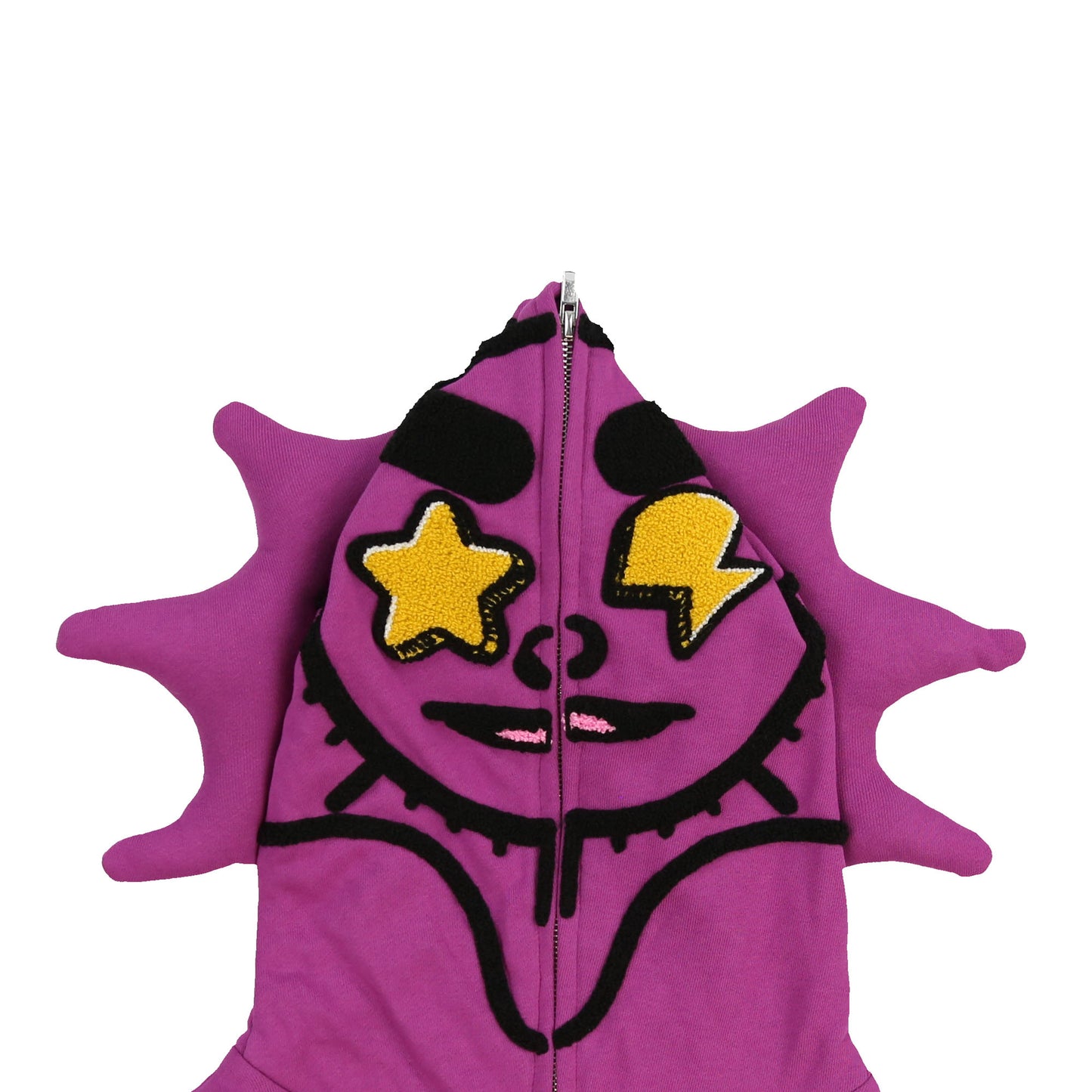 Glo Man Zip Hoodie (Purple)