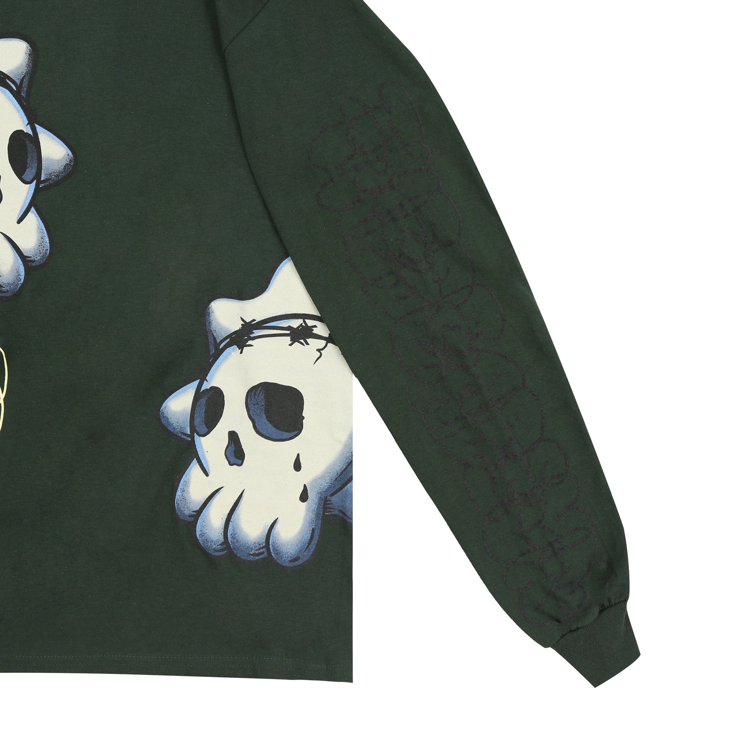Skull Graf Love Long sleeve (Green)