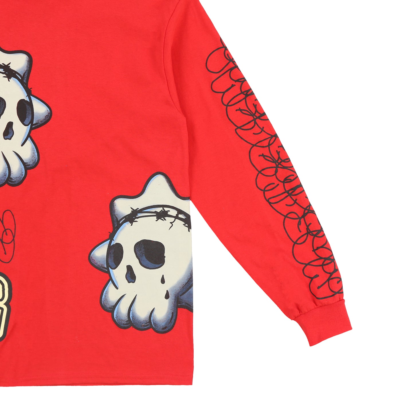 Skull Graf Love Long sleeve (Red)