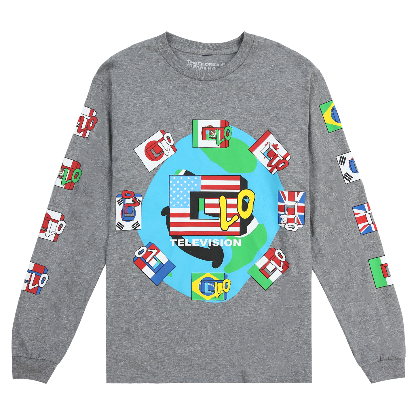 Glo TV Long Sleeve Tee (Charcoal)