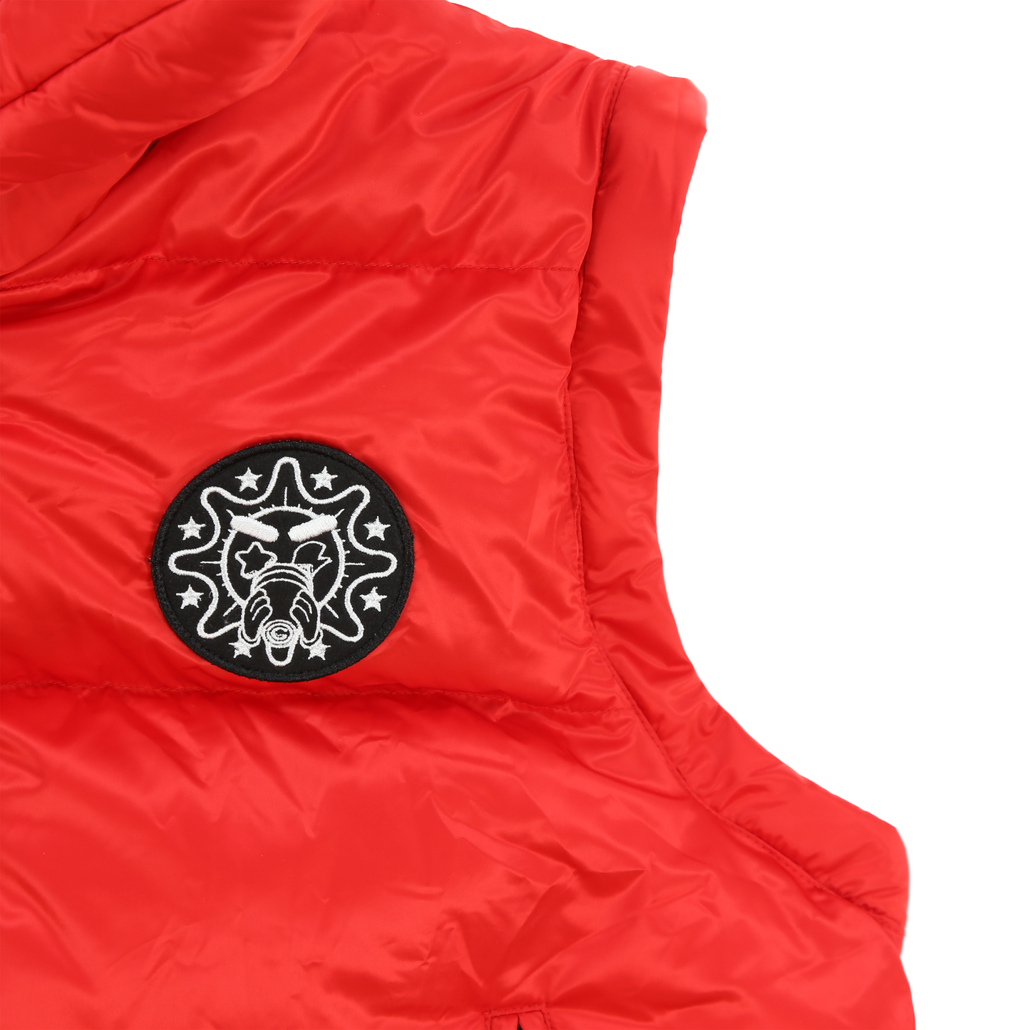 Glocler Flare Collar Puffer Jacket (Red)