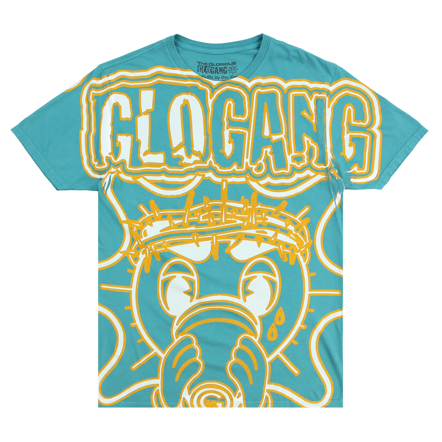 Almighty Oversized Outlined Tee (Teal)