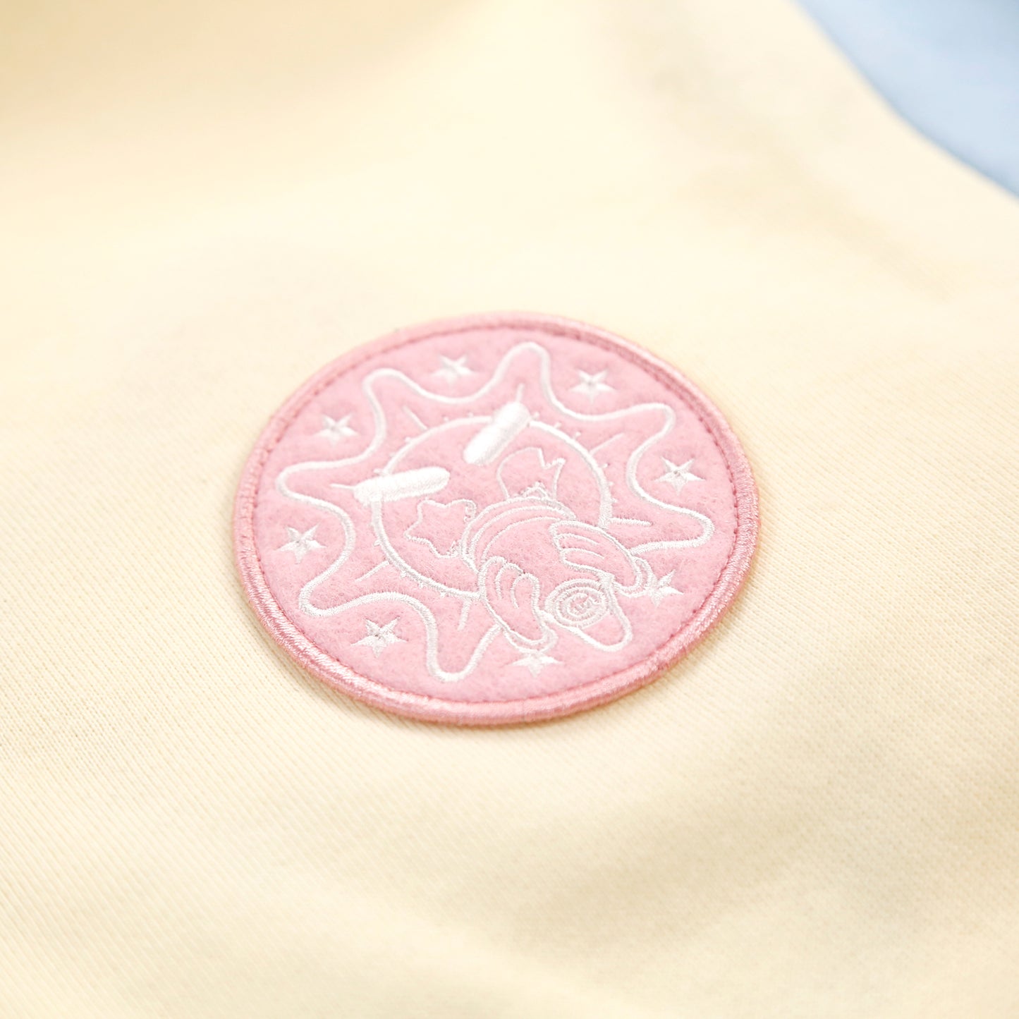 Glo Man Zip Hoodie (Pastel Yellow/Pink/Blue)