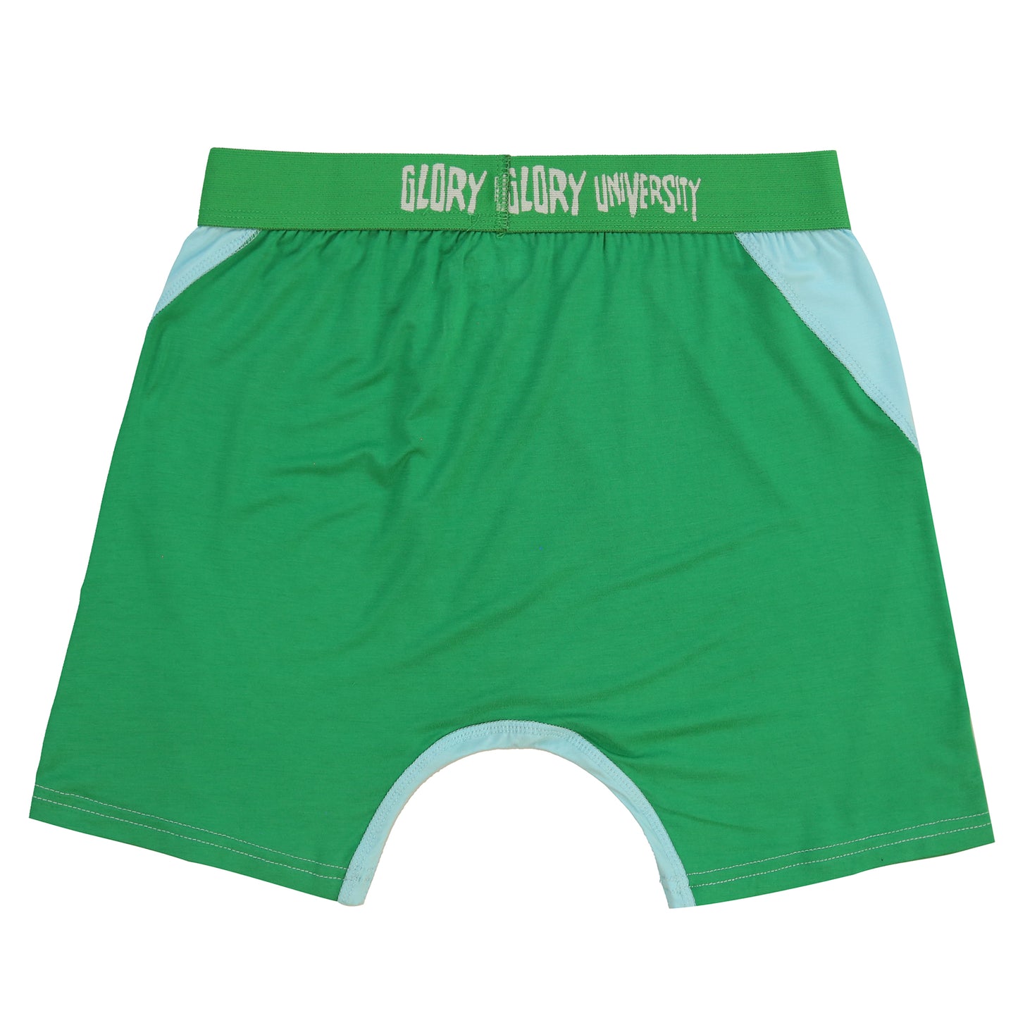 Glory University Boxers (Green / Light Blue)