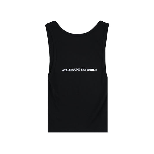 All Around the World Glo Girl Tank Top (Black)
