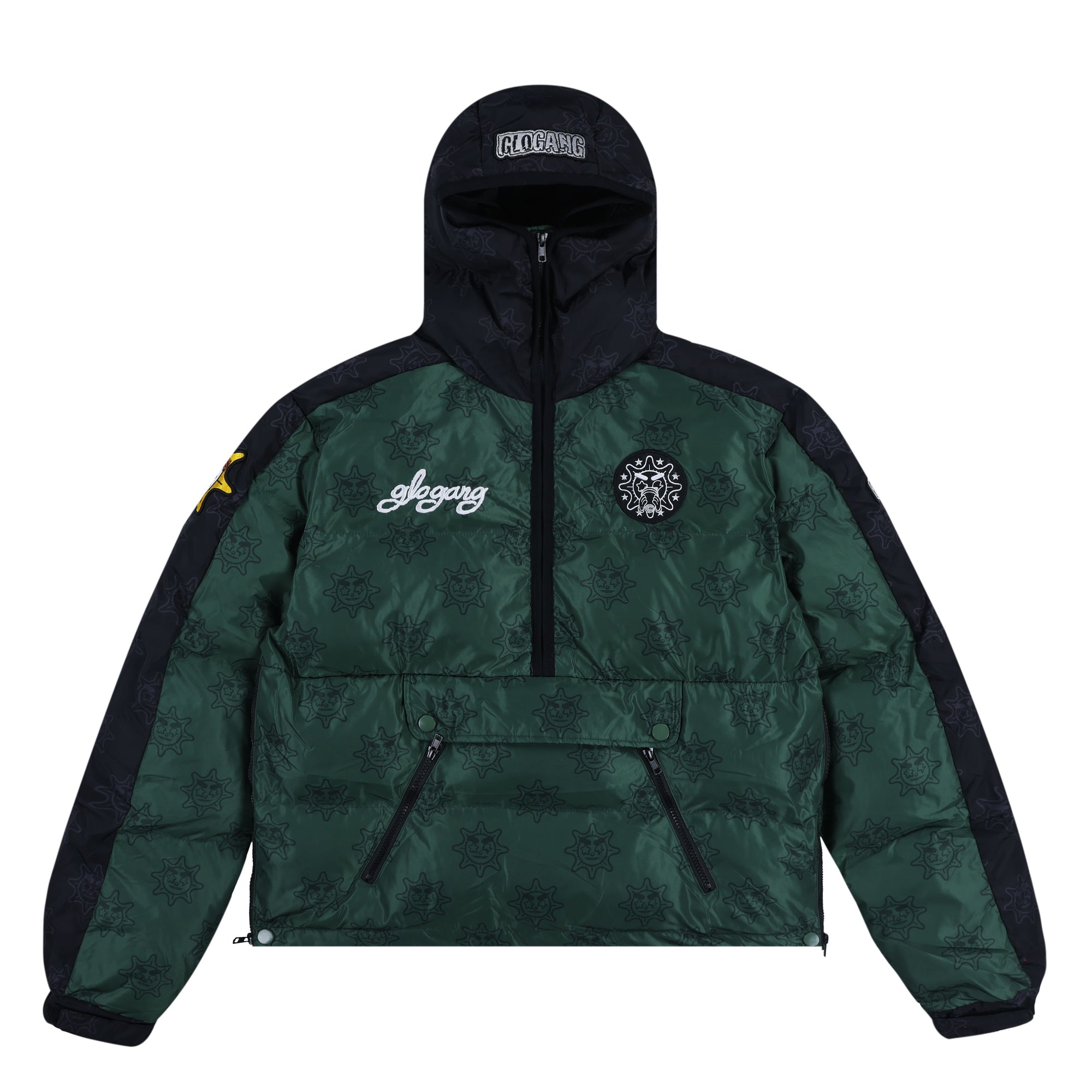 Glo Gang Arctic Explorer Puffer Jacket (Black/Grey) main image 1