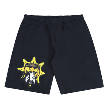 Classic Sun Logo Shorts (Black)