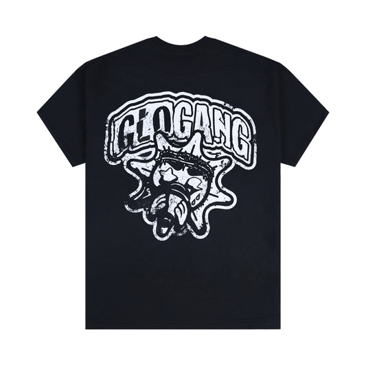 Distressed Logo Glo Tee (Black)