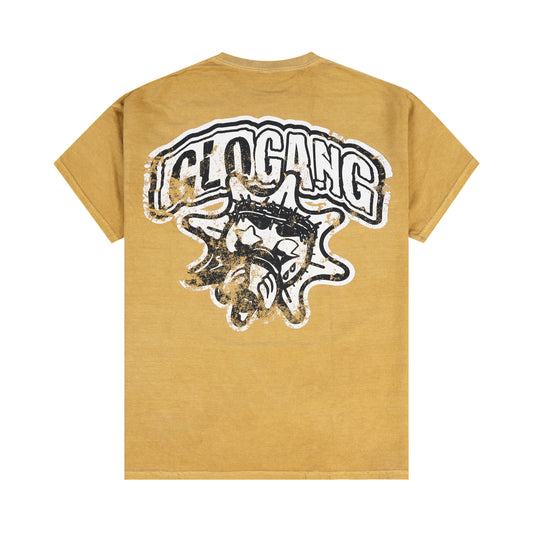 Distressed Logo Glo Tee (Yellow)