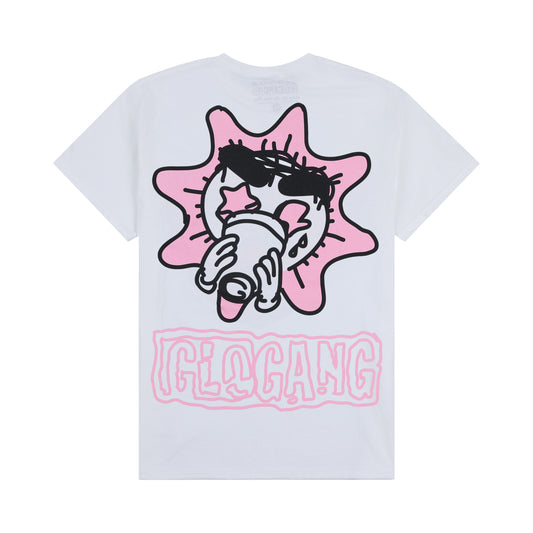 Doodle Glo Sun Logo Tee (White)