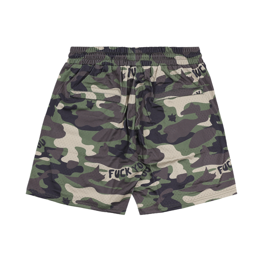 F*ck You Mesh Shorts (Camo)