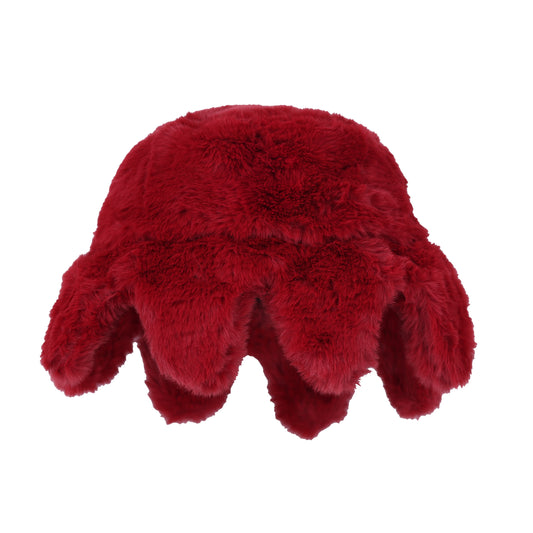 Furry Glo Sun Bucket Hat (Red)