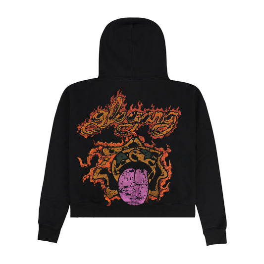 Flaming Glo Tongue Hoodie (Black)