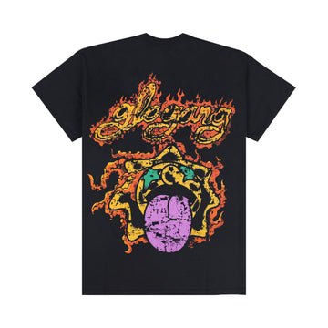 Flaming Glo Tongue Tee (Black)
