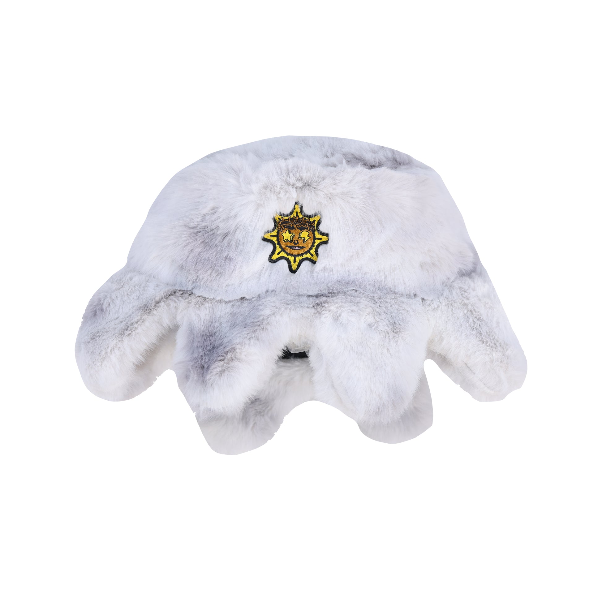 Furry Glo Sun Bucket Hat (Gloomy White)