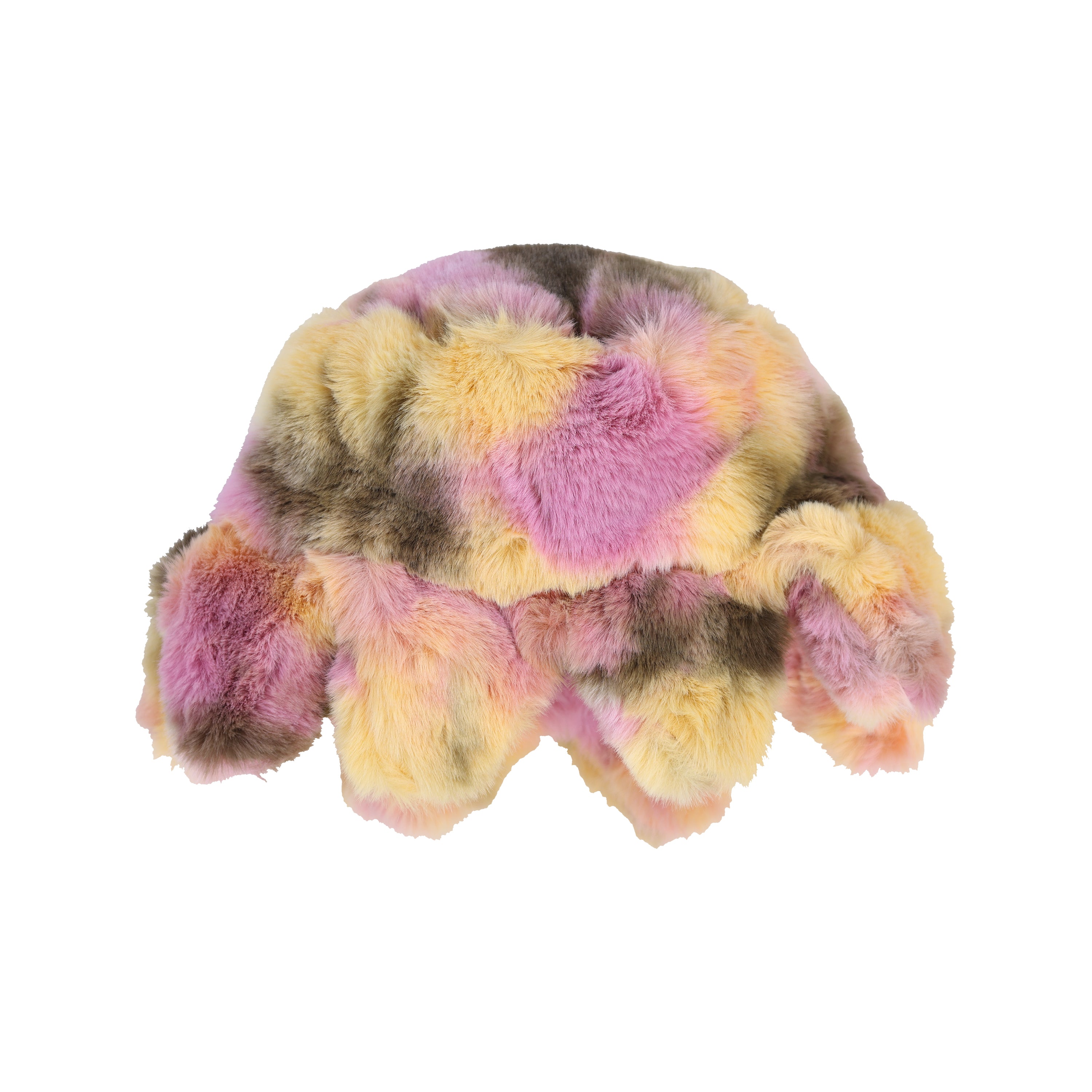 Furry Glo Sun Bucket Hat (Glo Sherbert)