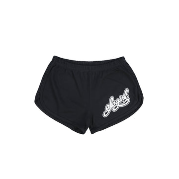 Glo Girl Flag Shorts (Black)