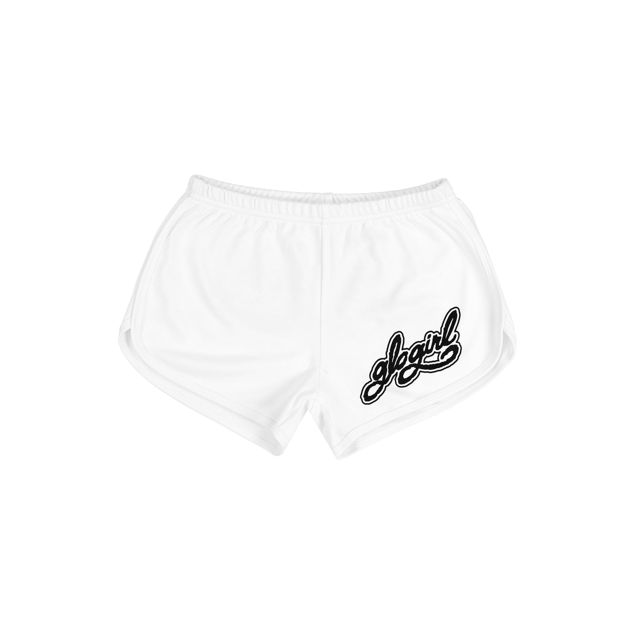 Glo Girl Flag Shorts (White)