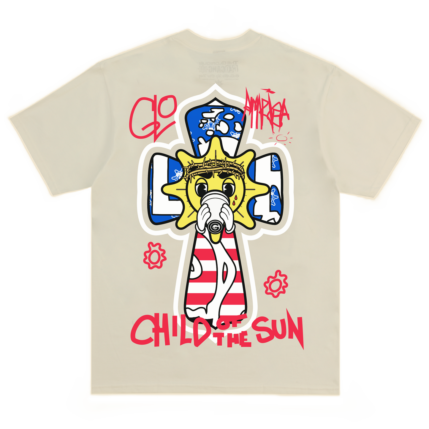 Glo Bless America Tee (Natural)