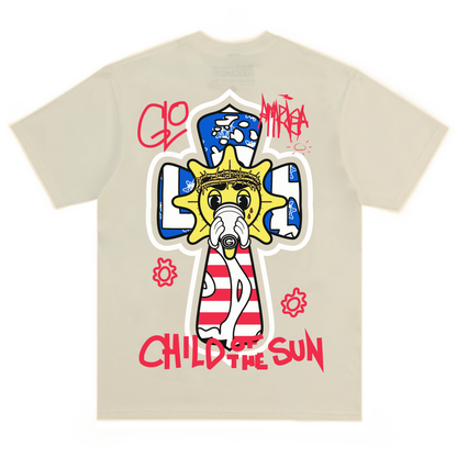 Glo Bless America Tee (Natural)