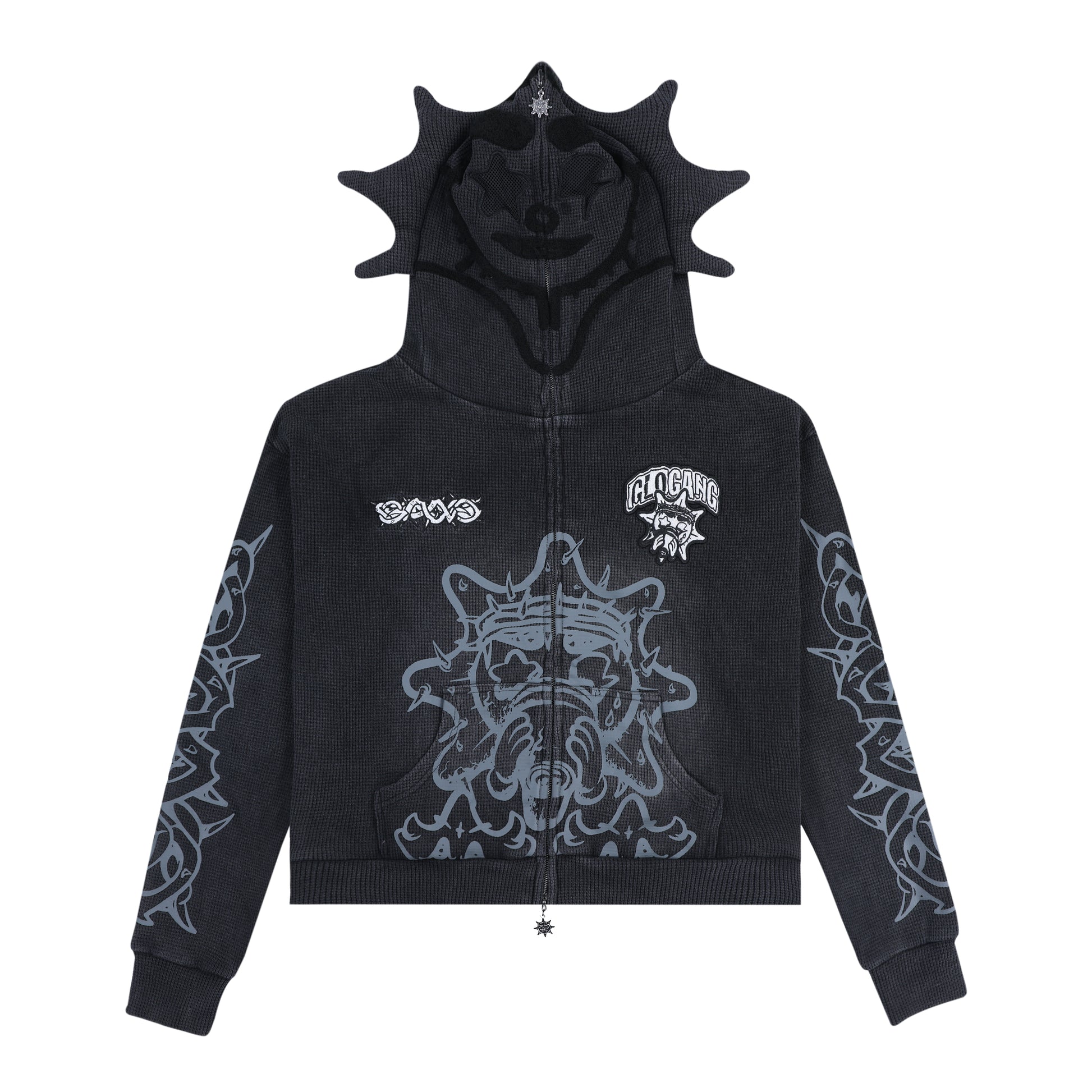 Glory Thorn Full Zip Hoodie (Black)