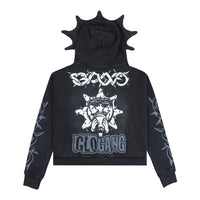 Glory Thorn Full Zip Hoodie (Black)