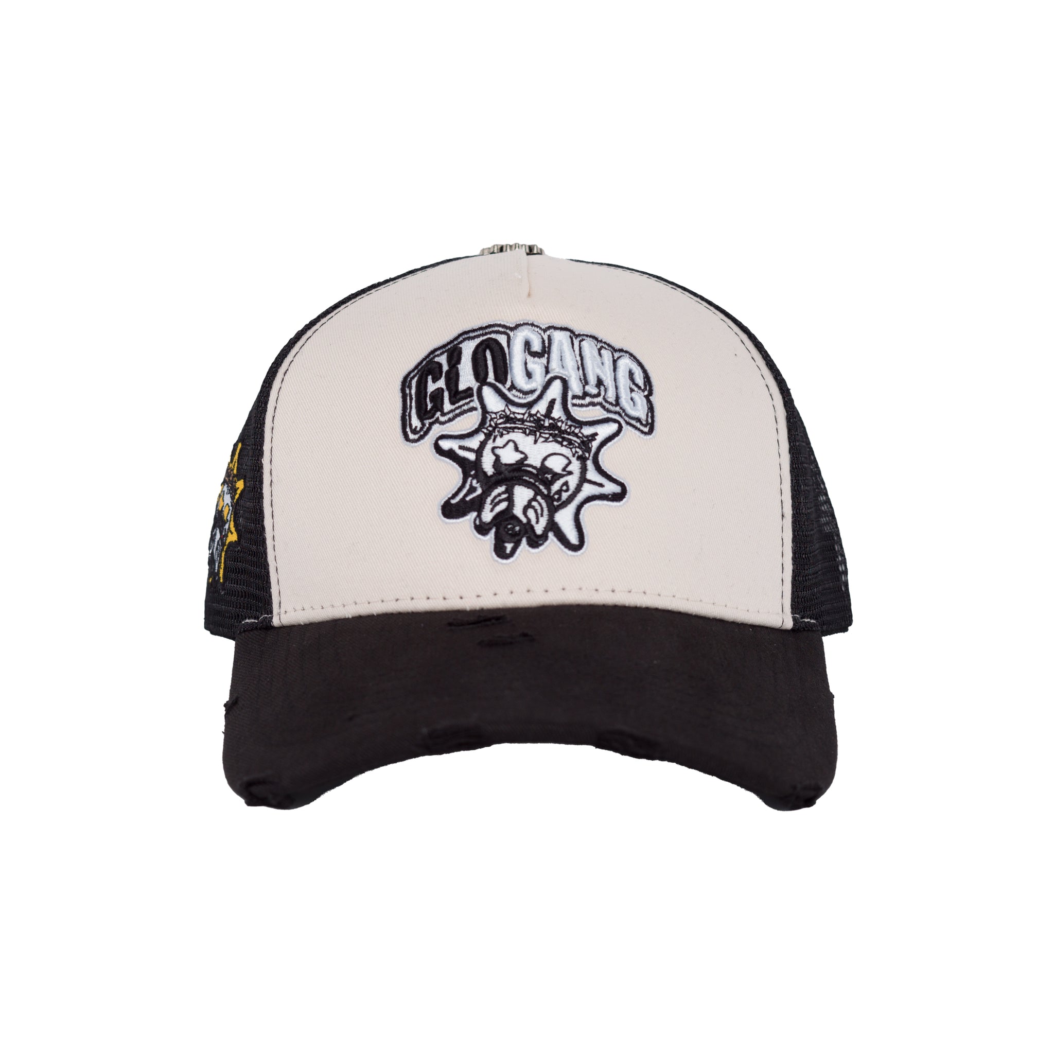 Glo Gang Classic Logo Trucker Hat (Black/White)