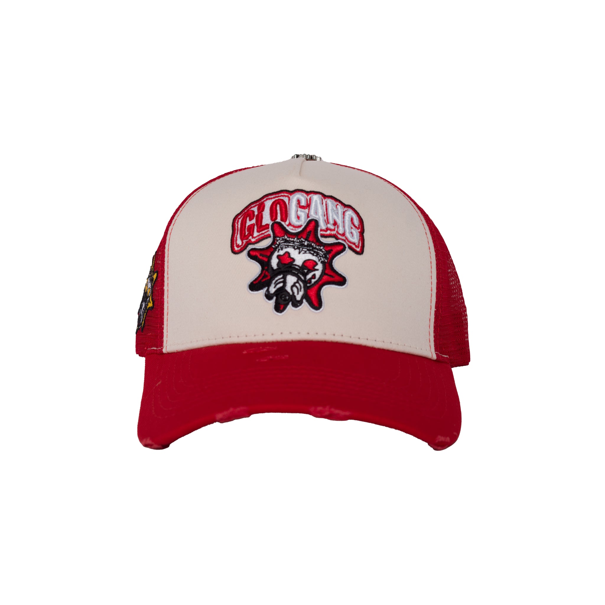 Glo Gang Classic Logo Trucker Hat (Red/White)