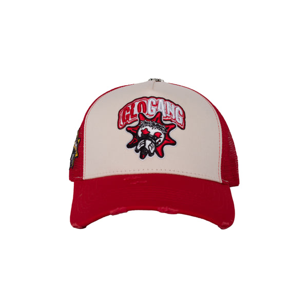 帽子 Glo Gang Classic Logo Trucker Hat Glo Gang Classic Logo Trucker Hat (Red/White)