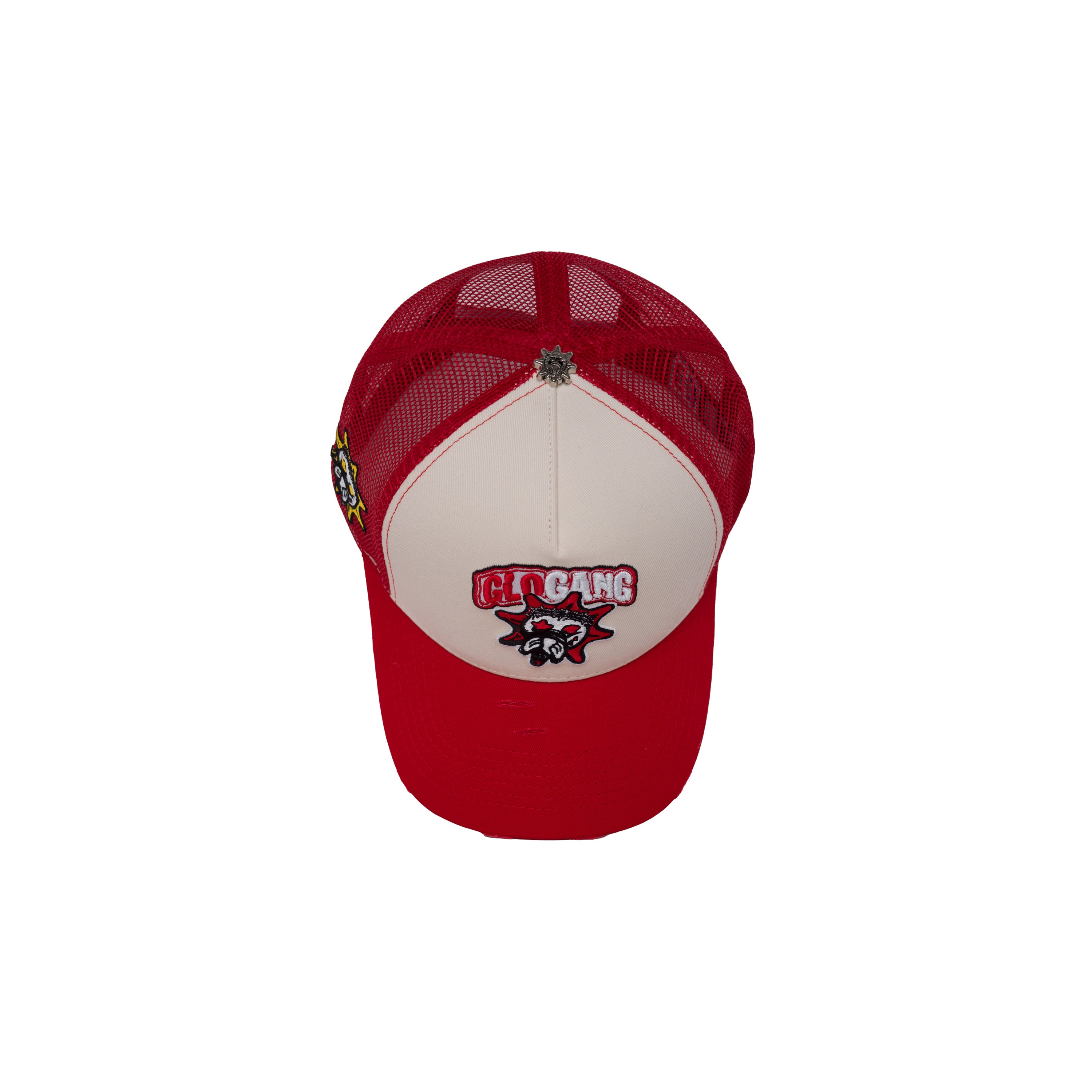 Glo Gang Classic Logo Trucker Hat (Red/White)