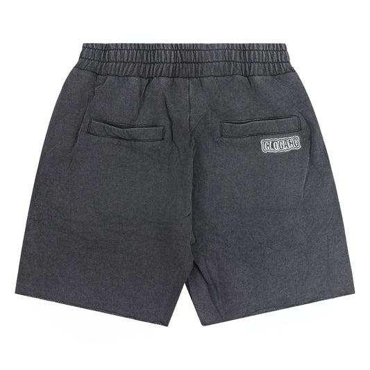 Glo Man Rhinestone Shorts (Charcoal Wash)