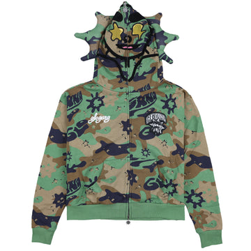 Glo Man Full Zip Hoodie (Camo)