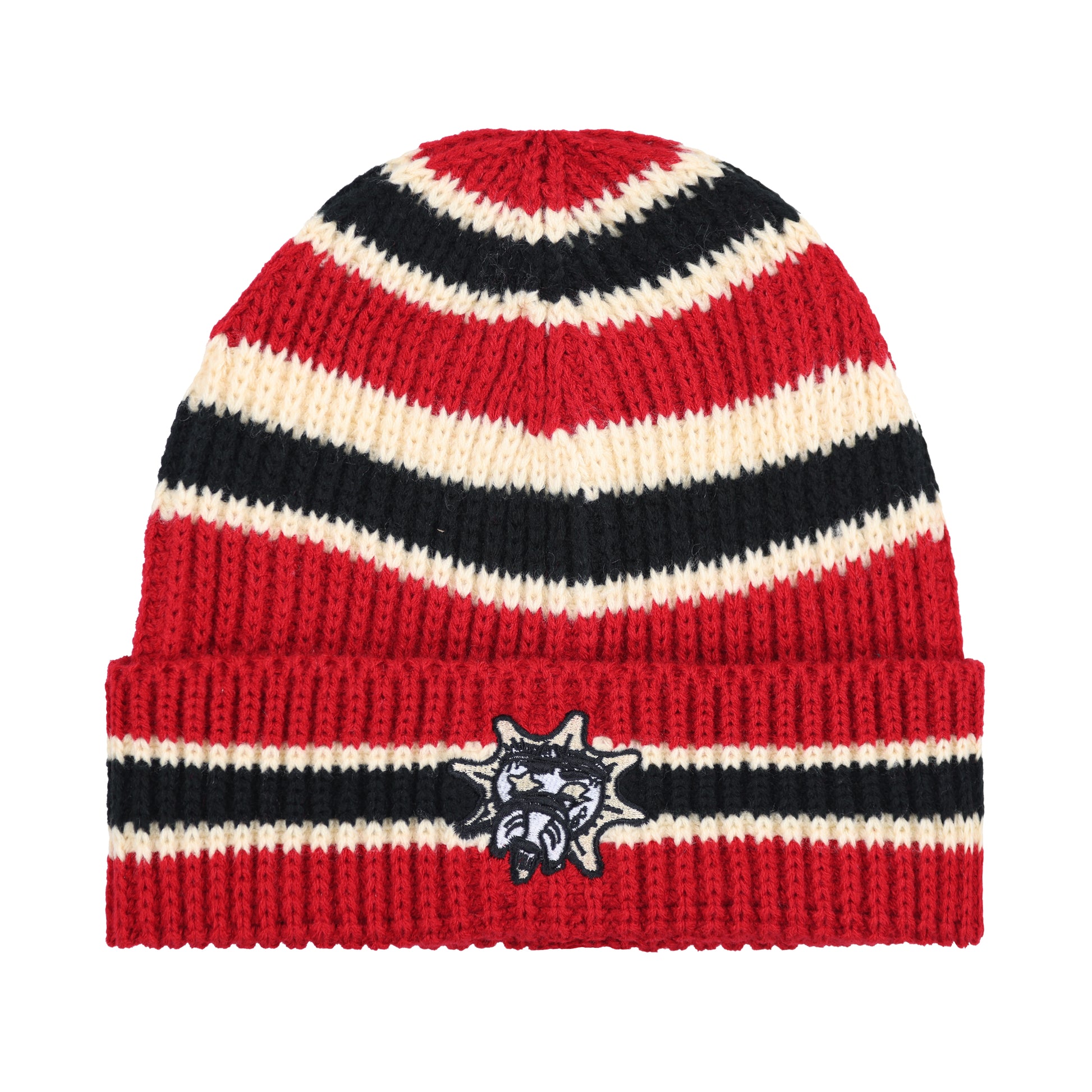 Glo Stripe Beanie (Black/Red)