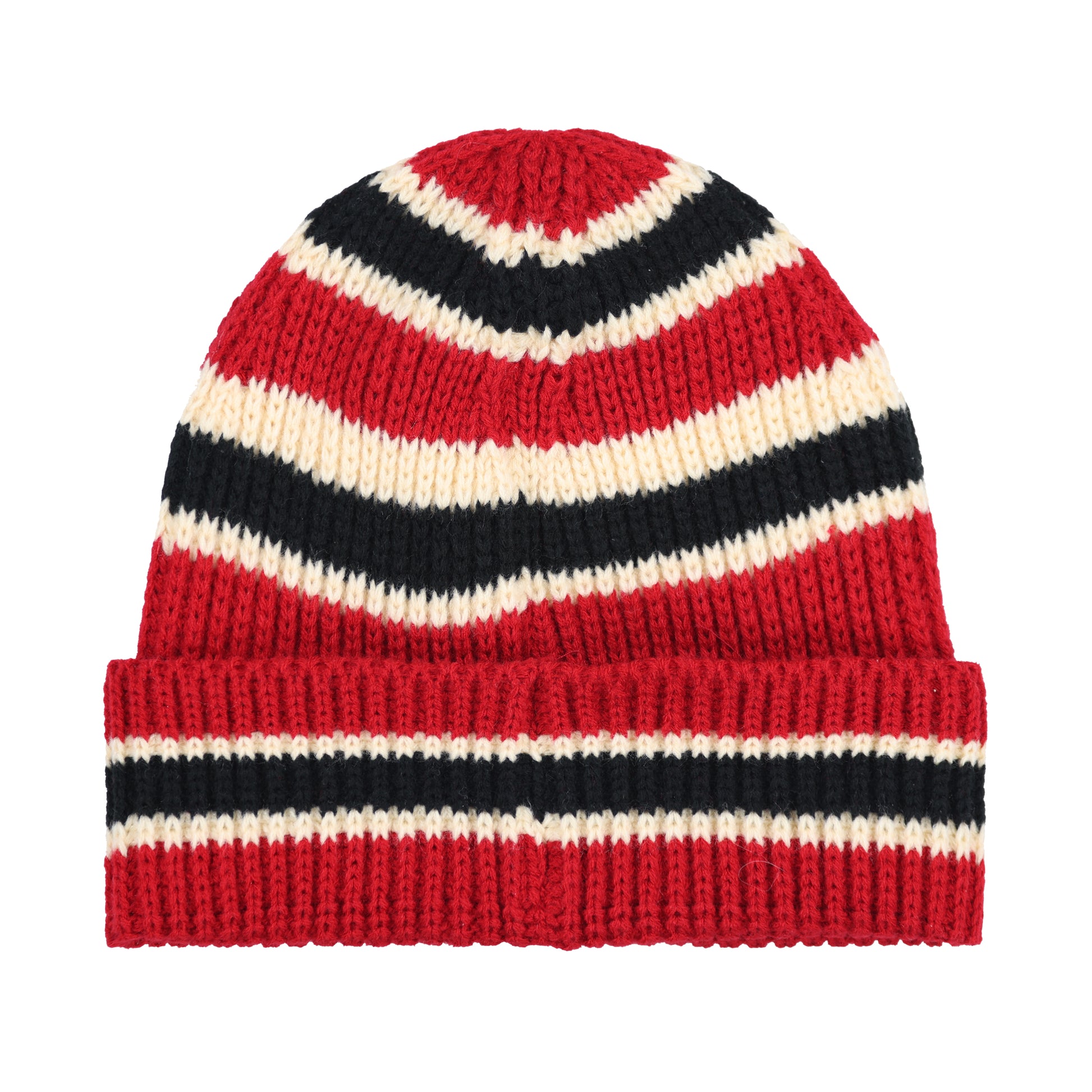 Glo Stripe Beanie (Black/Red)