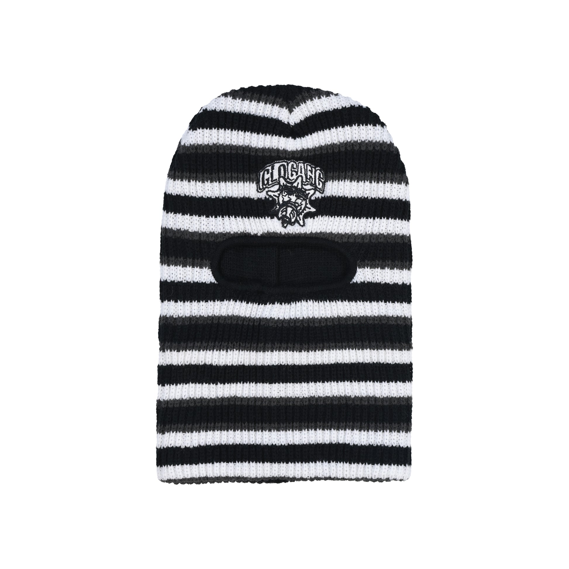 Glo Stripe Ski Mask (Black)