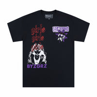 Glo Sun Logo Purple Vert Tee (Black)