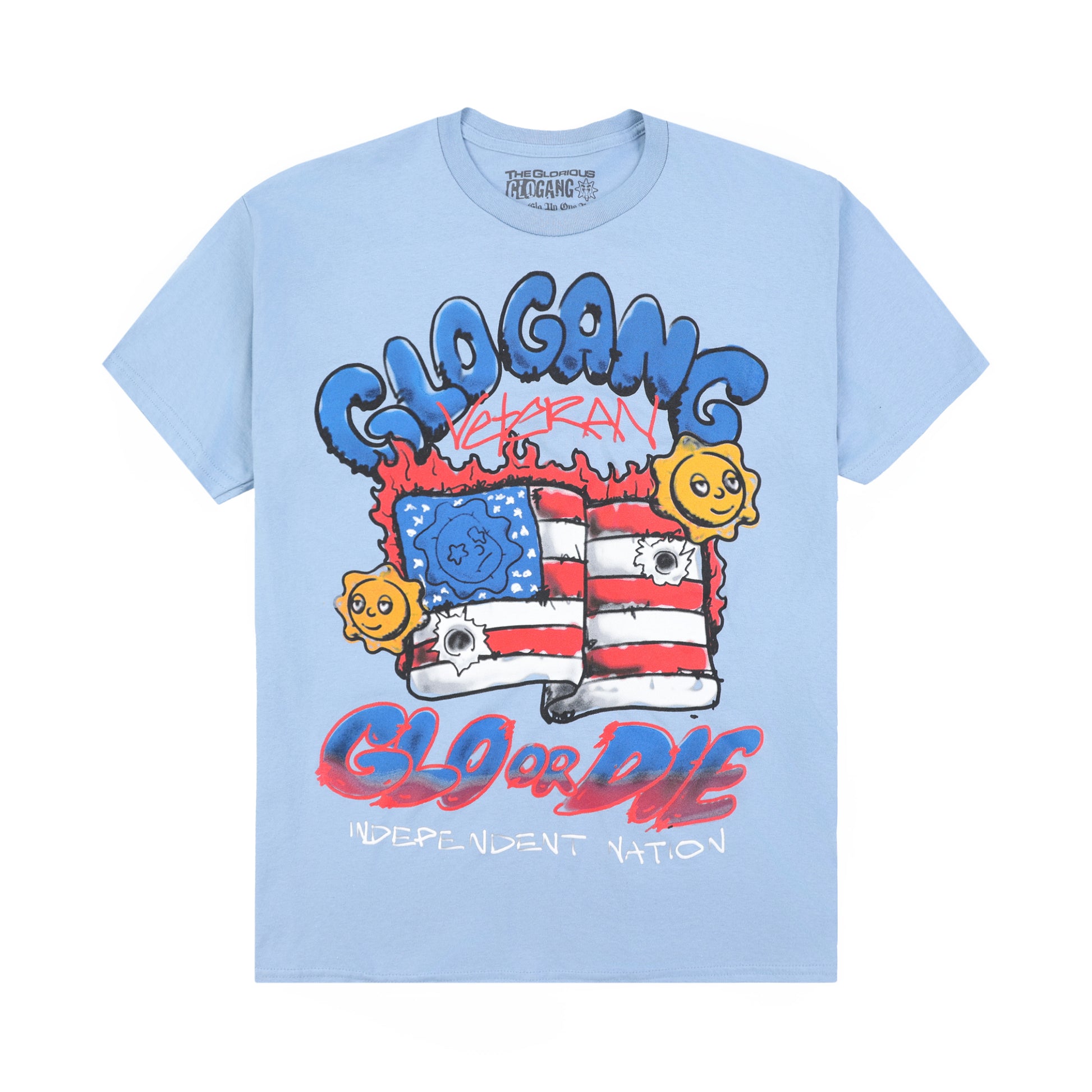 Glo or Die Veteran Tee (Blue)